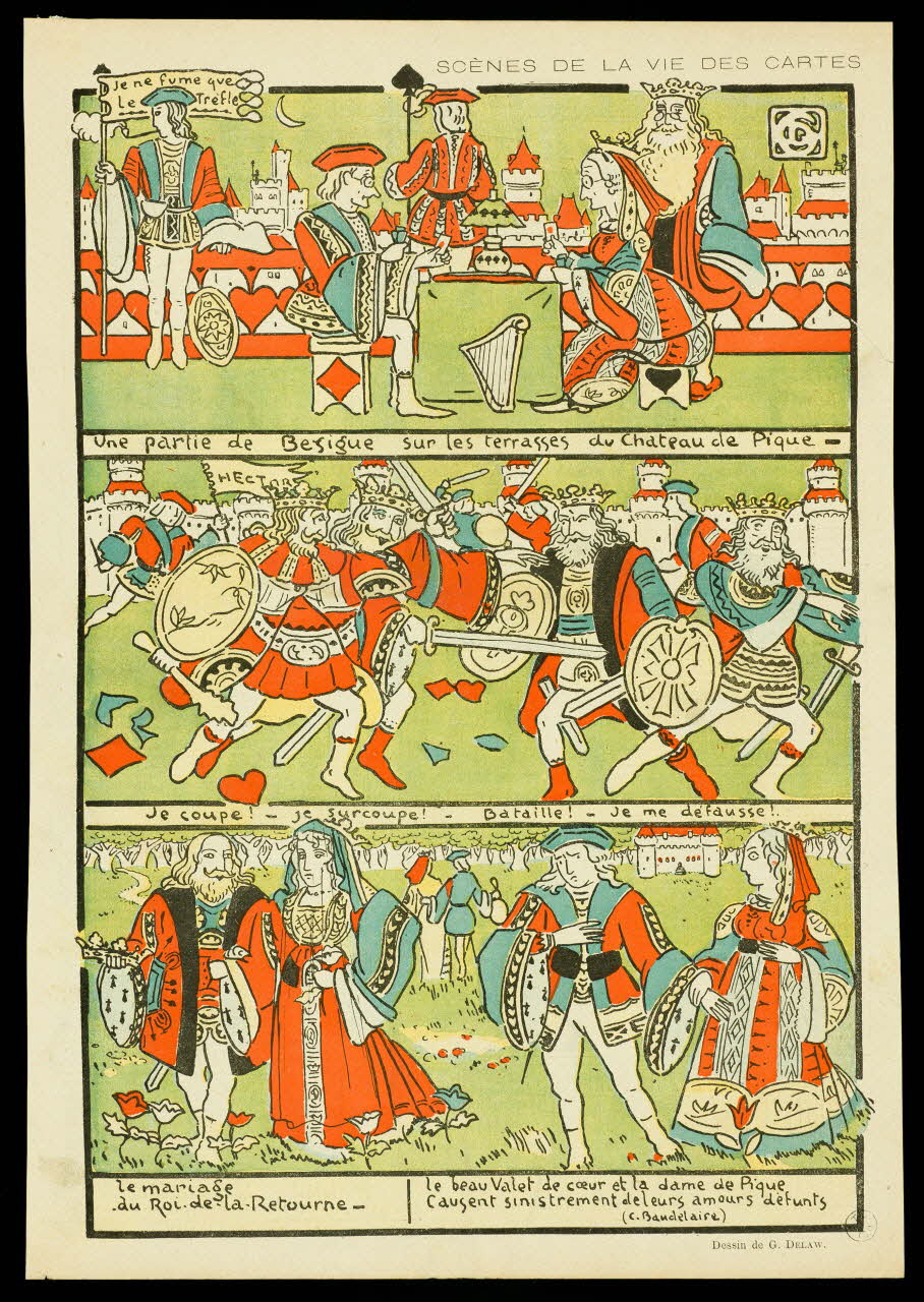 estampe SCENES DE LA VIE DES CARTES 1950.9.263 Photo