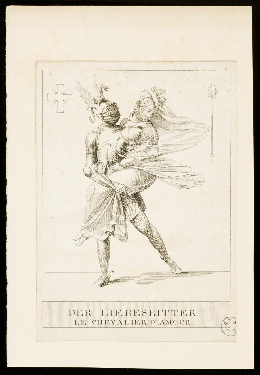 estampe DER LIEBESTRITTER  LE CHEVALIER D'AMOUR 1950.9.282 Photo