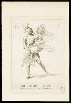 estampe DER LIEBESTRITTER  LE CHEVALIER D'AMOUR 1950.9.282  Photo