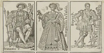 estampe François 1er.  Marguerite de Valois.  Bayard. 1950.9.298 Photo