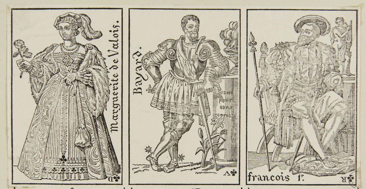 estampe Marguerite de Valois.  Bayard.  François 1er. 1950.9.305 Photo