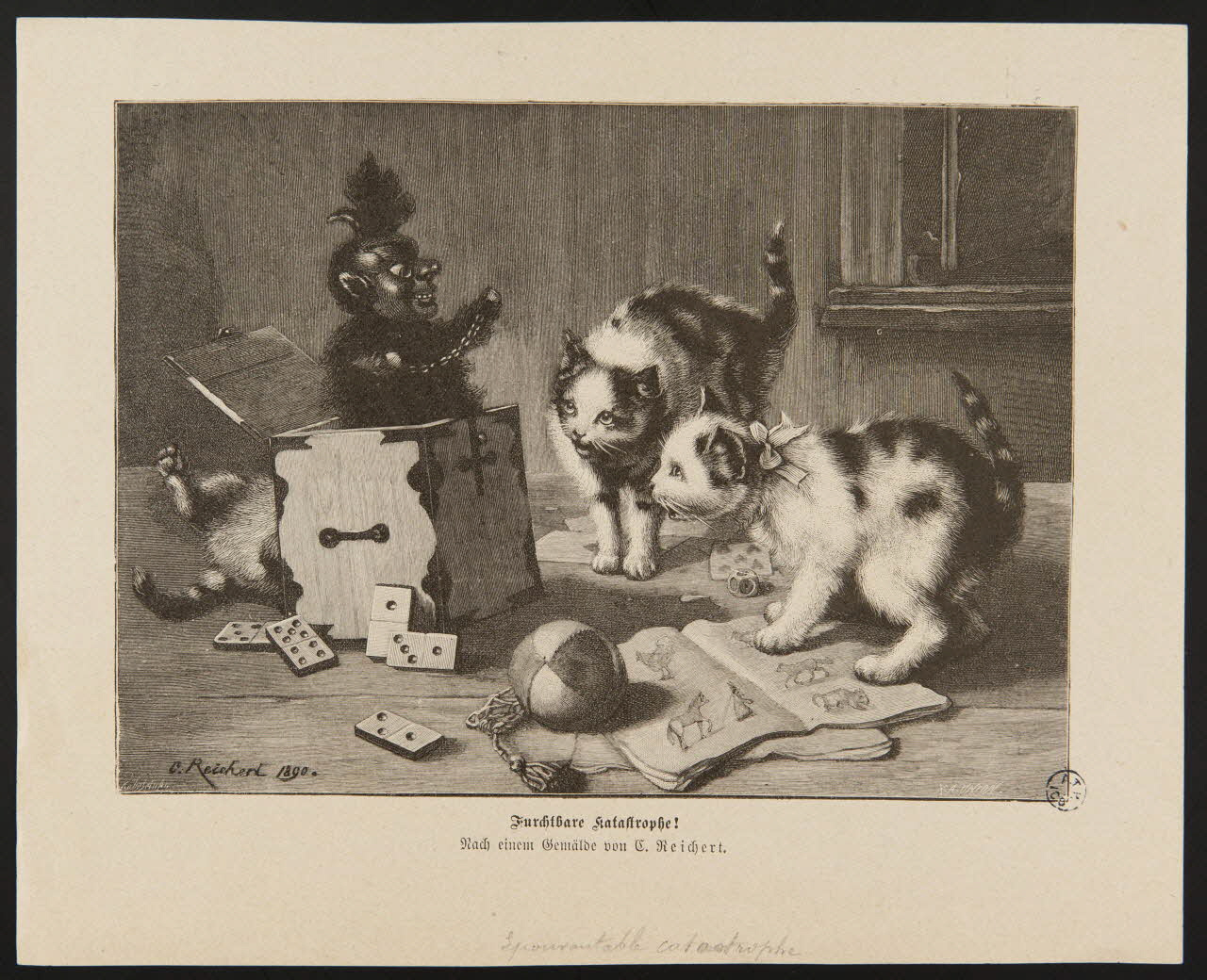 Reichert Karl estampe Furchtbare Katastrophe ! 1890 1950.9.322 Photo