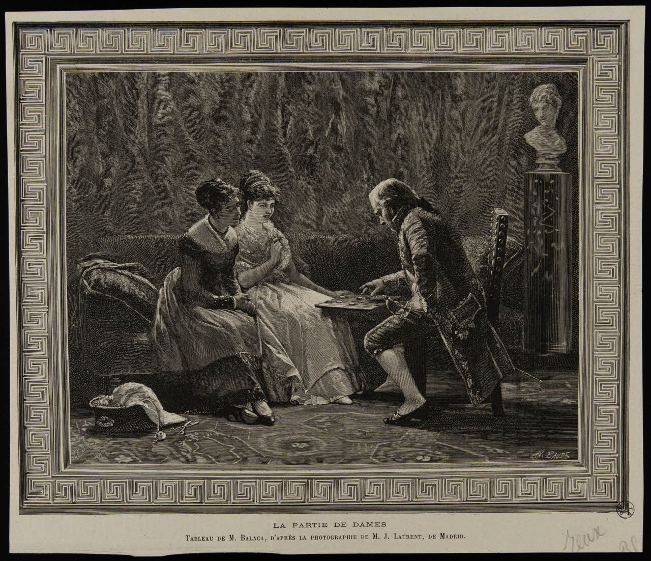 Balaca Ricardo ; Baude Charles ; L'Illustration (publication illustration LA PARTIE DE DAMES France 1879 1950.9.329 Photo