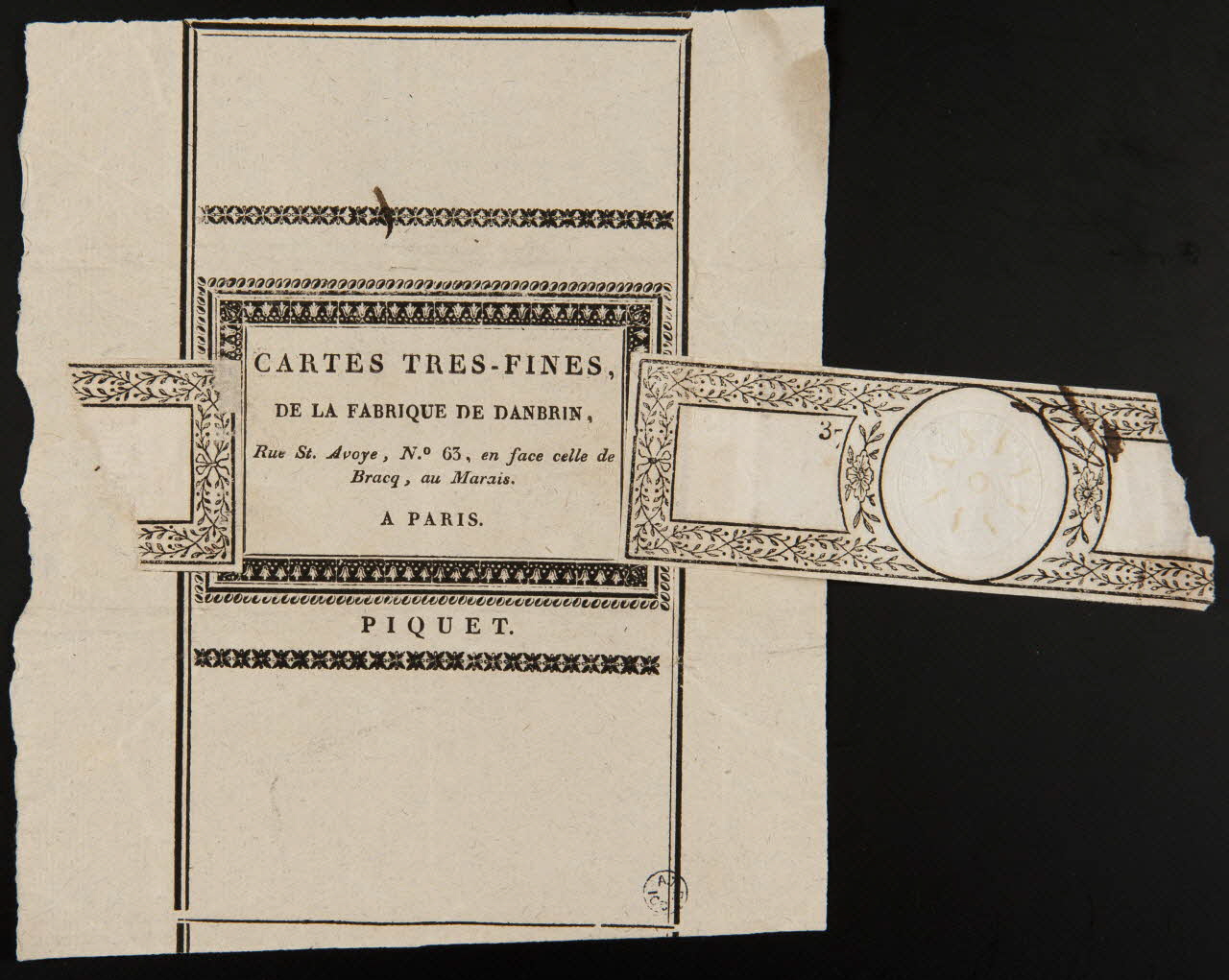 estampe CARTES TRES-FINES 1950.9.354 Photo