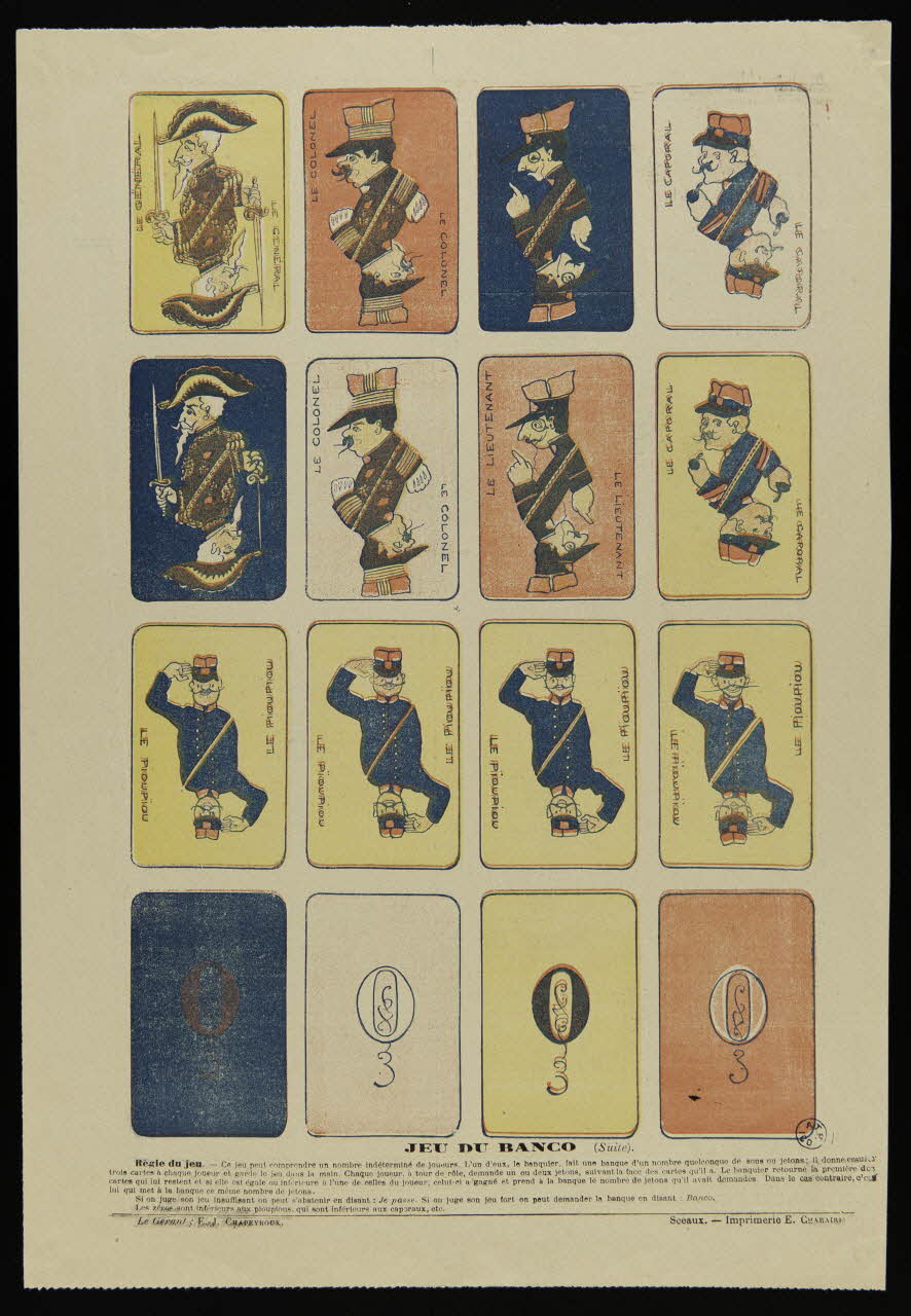 estampe JEU DU BANCO 1950.9.382 Photo