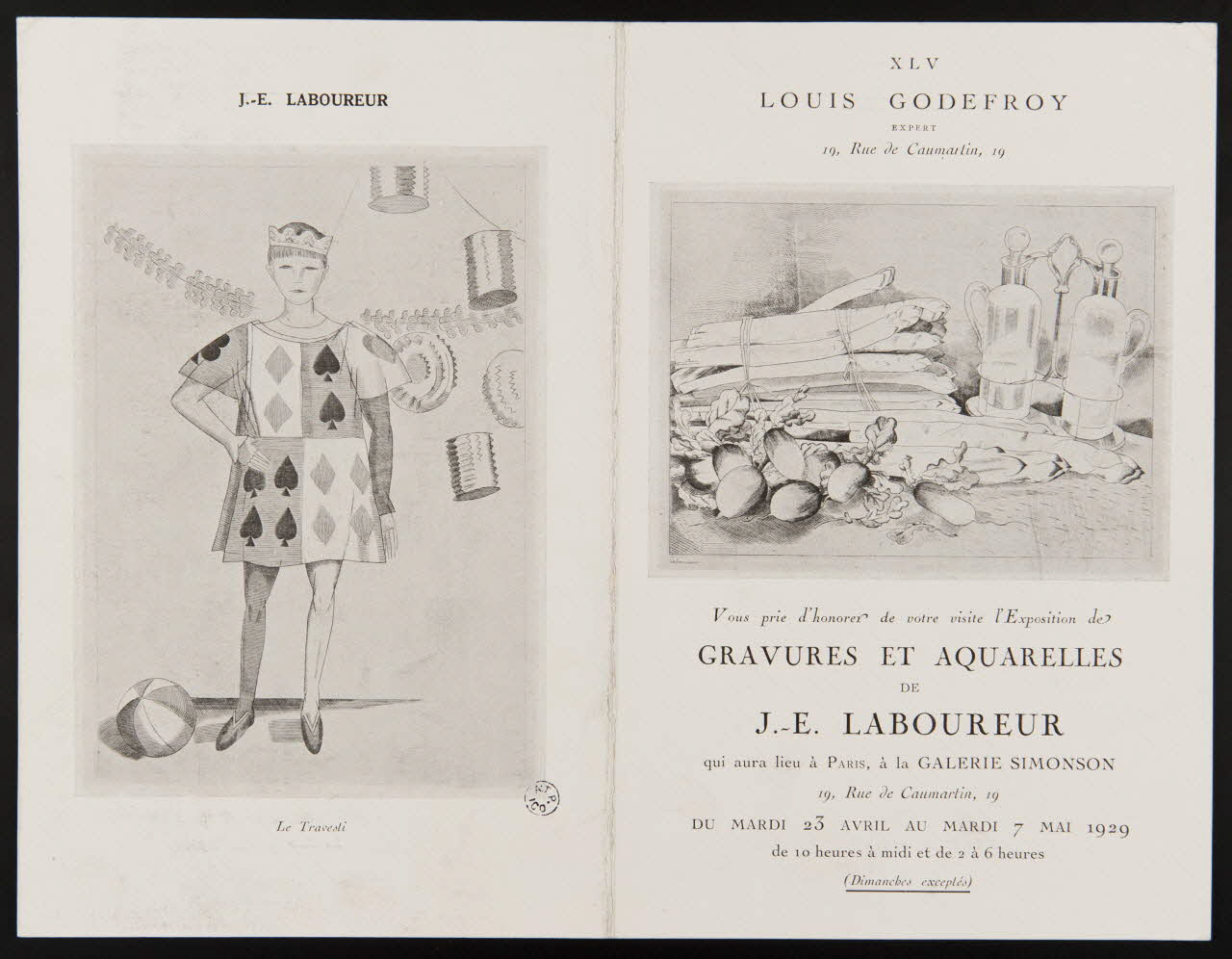 estampe GRAVURES ET AQUARELLES  DE  J.-E. LABOUREUR 1950.9.399 Photo