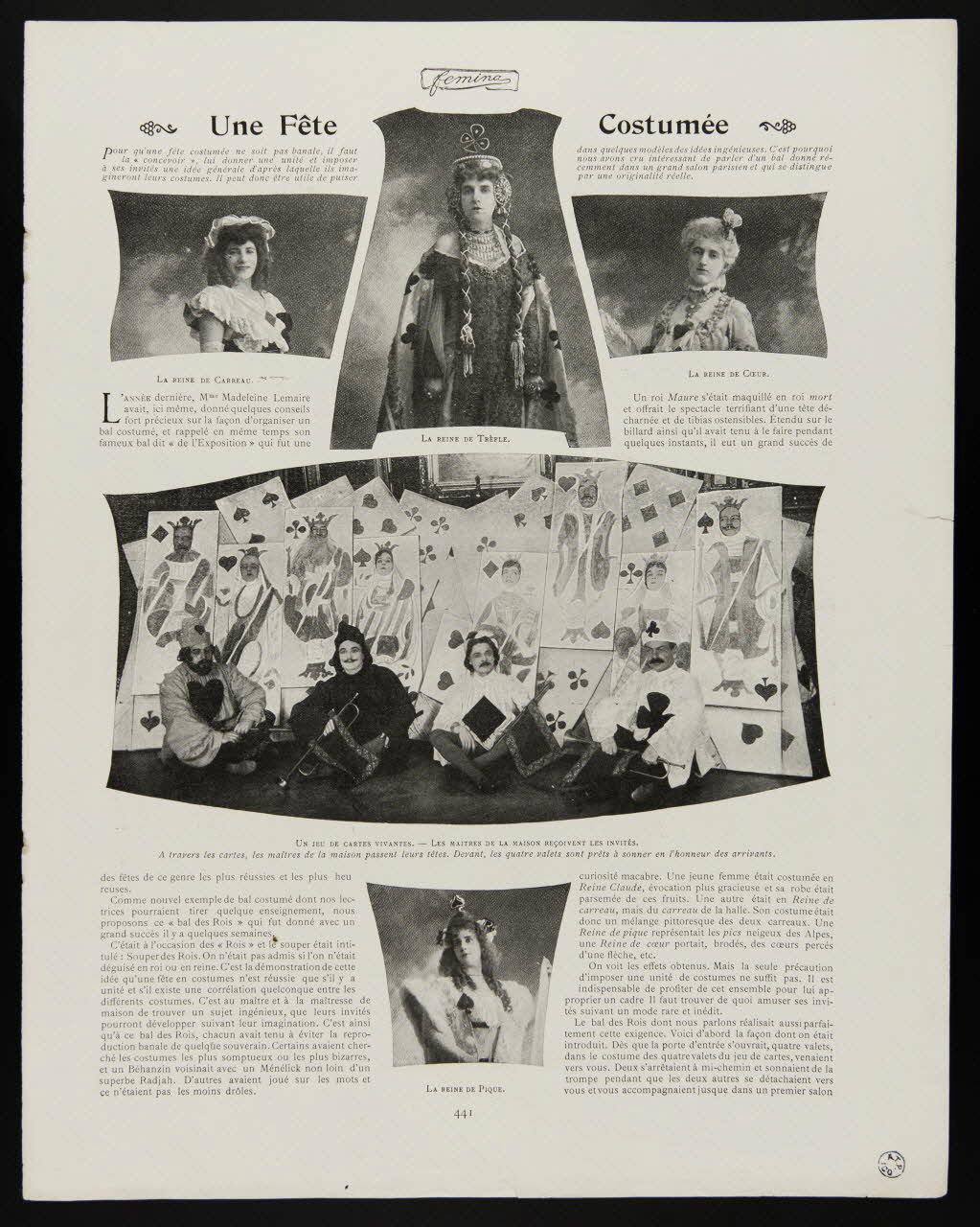 estampe Une Fête  Costumée 1950.9.409 Photo