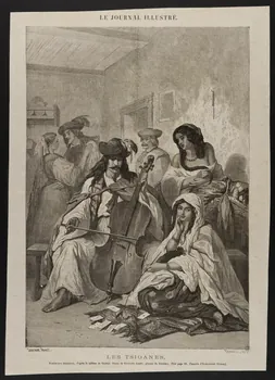 illustration LE JOURNAL ILLUSTRE.  LES "TSIGANES" 1950.9.439  Photo
