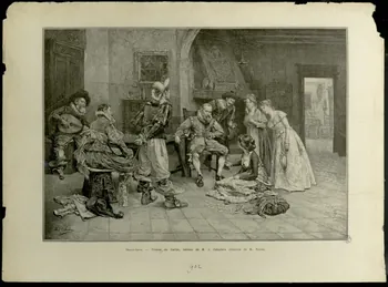 estampe Tireuse de cartes, tableau de M. J. Caballero 1950.9.440  Photo