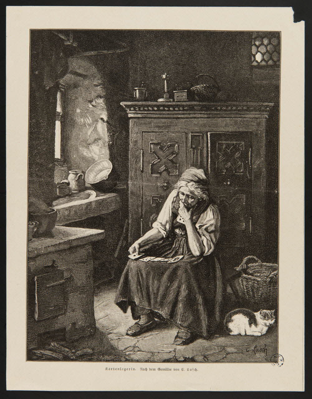 estampe Kartenlegerin. 1950.9.444 Photo