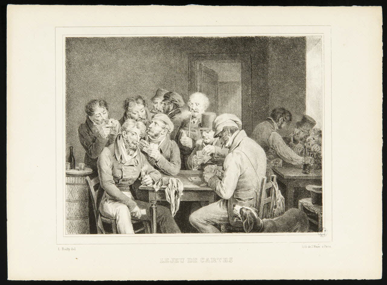 Louis-Léopold Boilly ; Mayer estampe LE JEU DE CARTES Ile-de-France, France 1836 1950.9.45 Photo