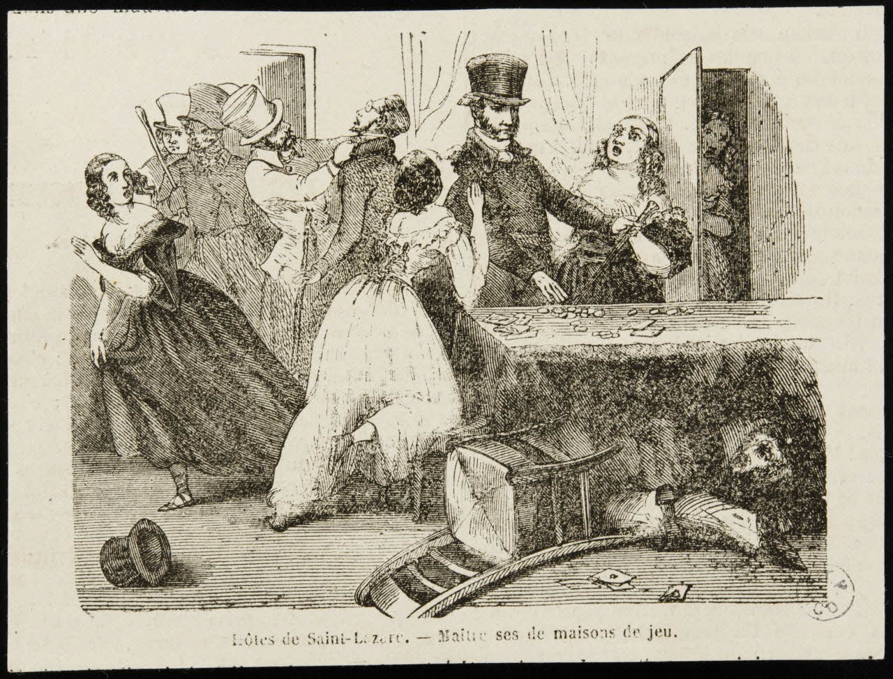 illustration Hôtes de Saint-Lazare.-Maîtresses de maisons de jeu. 1950.9.46 Photo