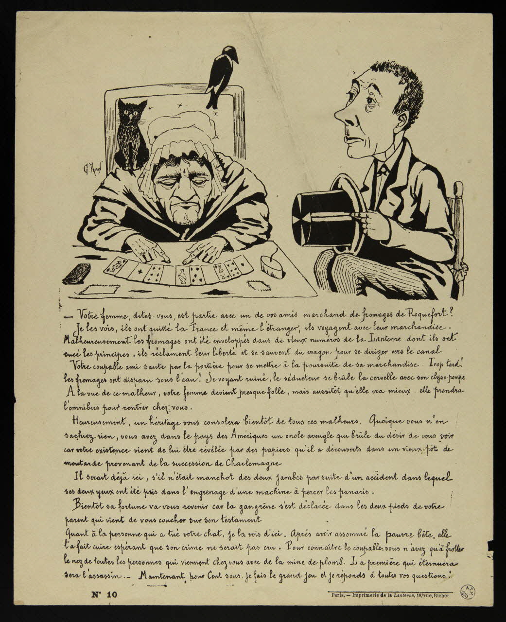 illustration La cartomancienne 1950.9.460 Photo