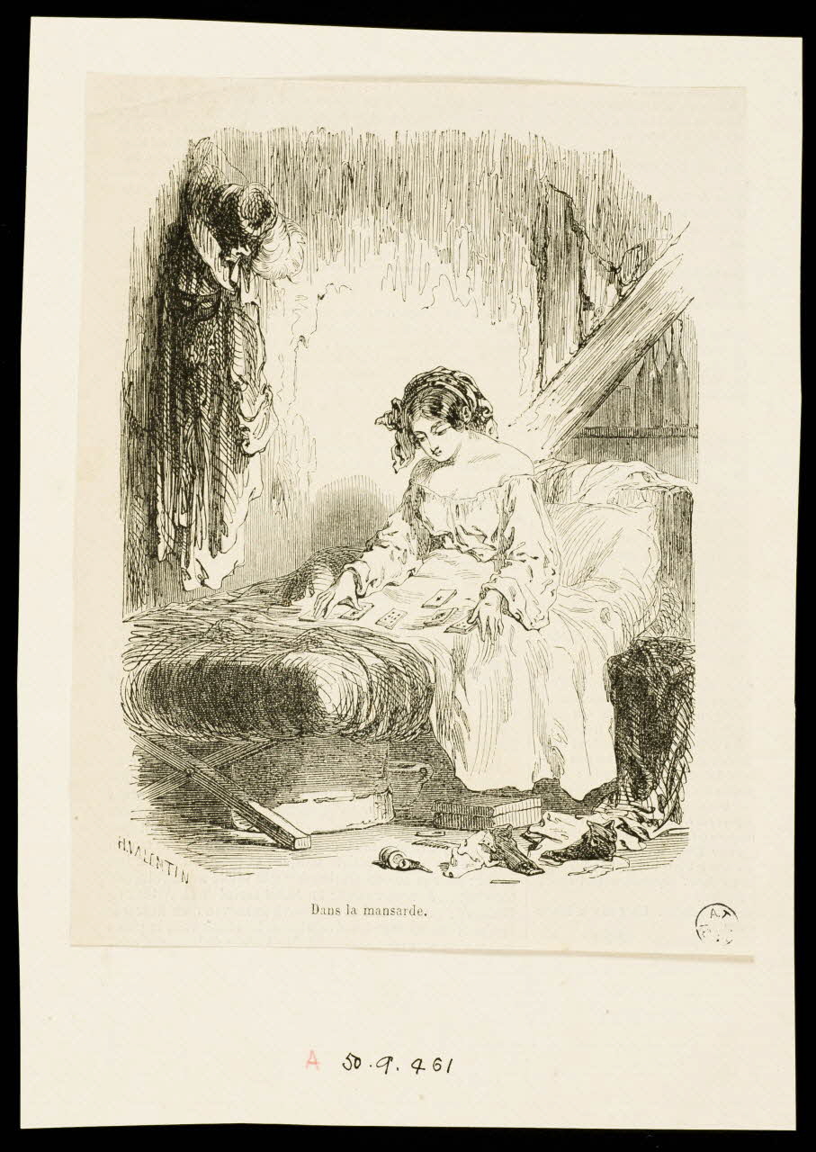 illustration Dans la mansarde. 1950.9.461 Photo