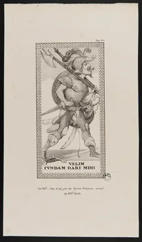 estampe Art. XIV - Fou d'un jeu de Tarots Vénitien, usuel,  du XVIe Siècle. 1950.9.472  Photo