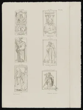 estampe Schémas pour un jeu de tarot 1950.9.481  Photo