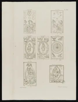 estampe Schémas pour un jeu de tarot 1950.9.483 Photo