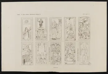 estampe Italie. 11 Tarots Italiens dits Cartes de Charles VI. 1950.9.485 Photo