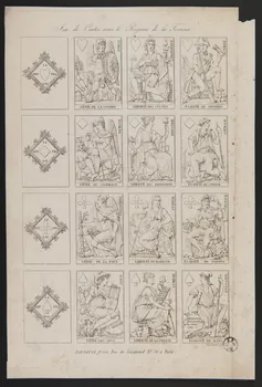 estampe Jeu de Cartes sous le Régime de la Terreur. 1950.9.491 Photo