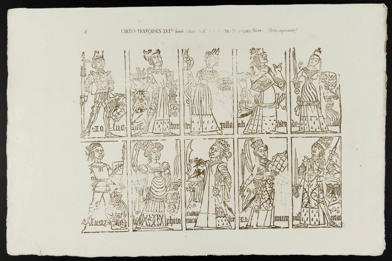 estampe CARTES FRANCAISES XVIme Siècle 1950.9.513 Photo