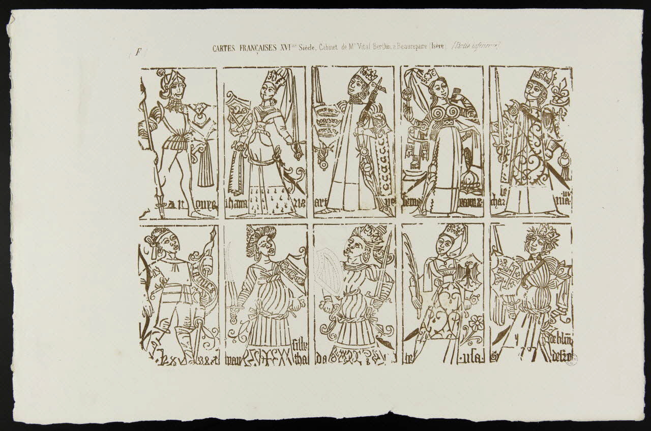 estampe CARTES FRANCAISES XVIme Siècle. 1950.9.514 Photo