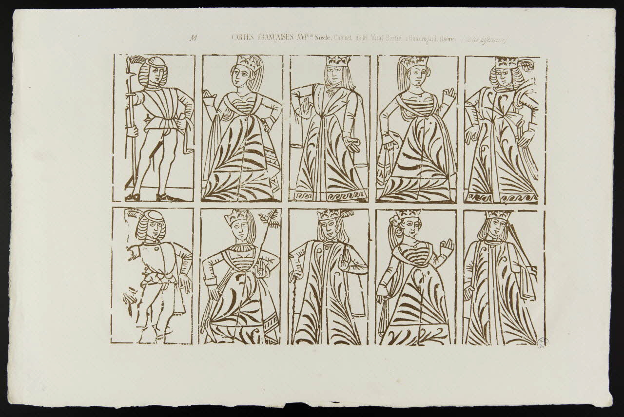 estampe CARTES FRANCAISES XVIme Siècle. 1950.9.515 Photo