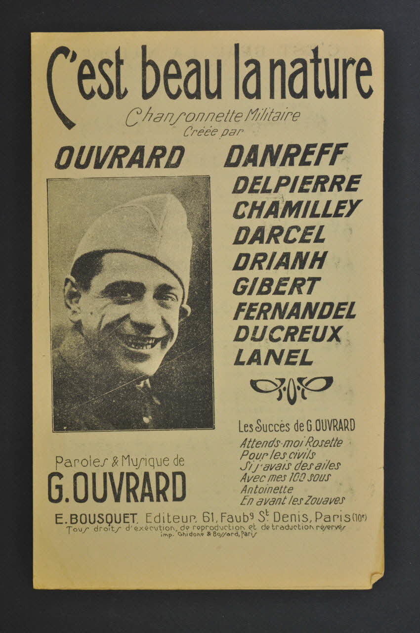 chanson petit format 1968.111.23 Photo Mucem