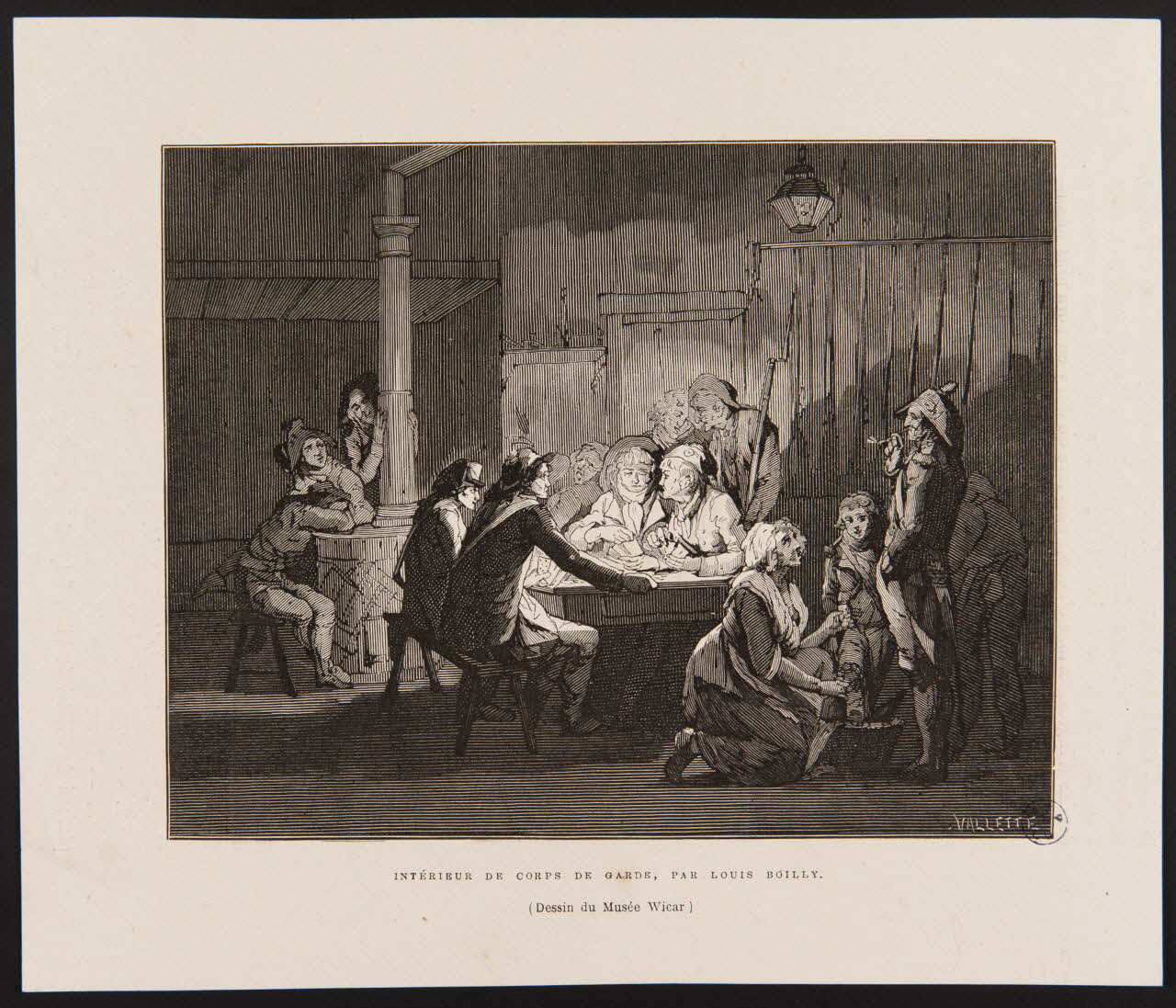 illustration INTERIEUR DE CORPS DE GARDE 1950.9.65 Photo