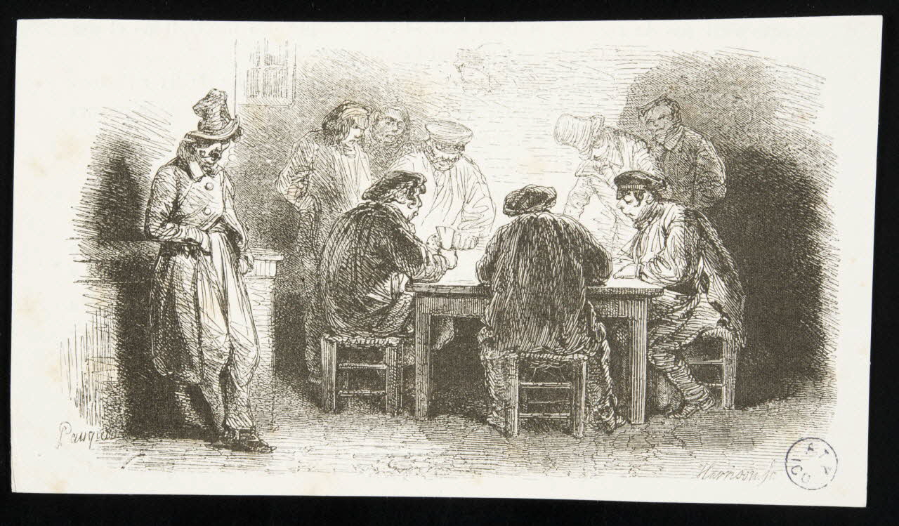 illustration La partie de cartes 1950.9.74 Photo