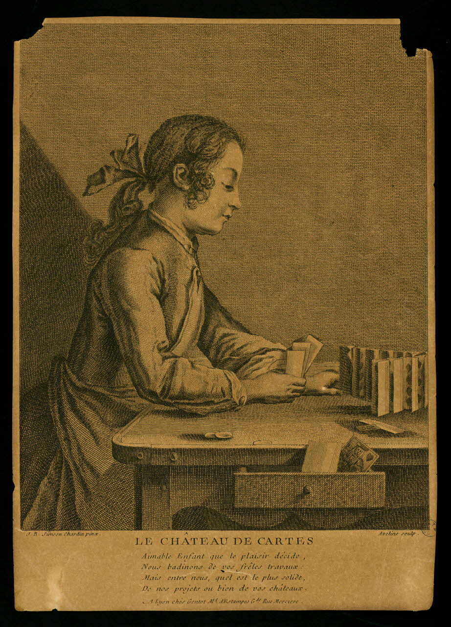 estampe LE CHÂTEAU DE CARTES 1950.9.76 Photo