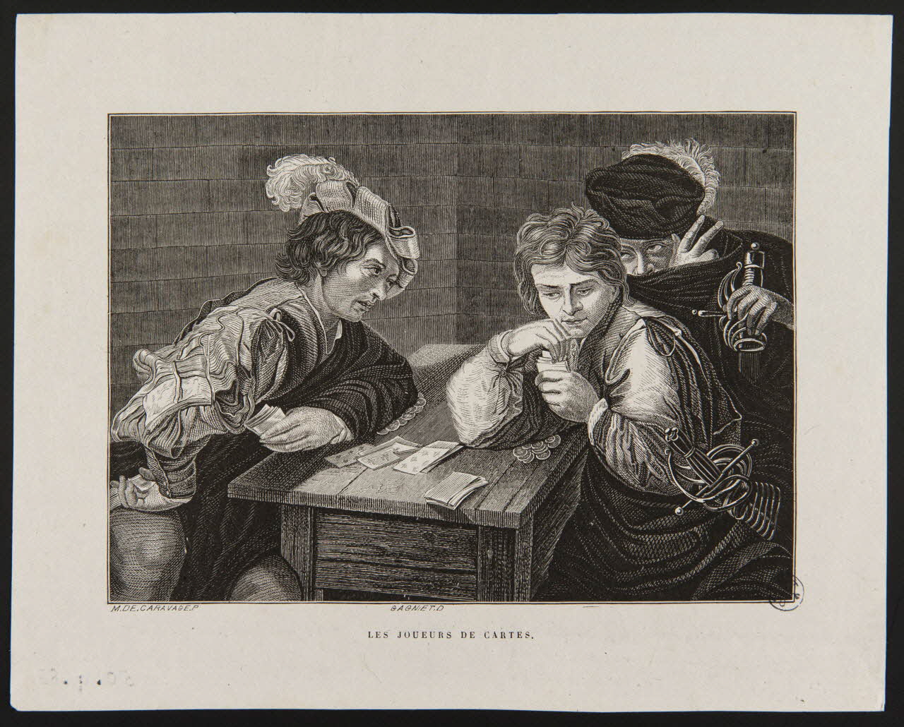 estampe LES JOUEURS DE CARTES. 1950.9.88 Photo