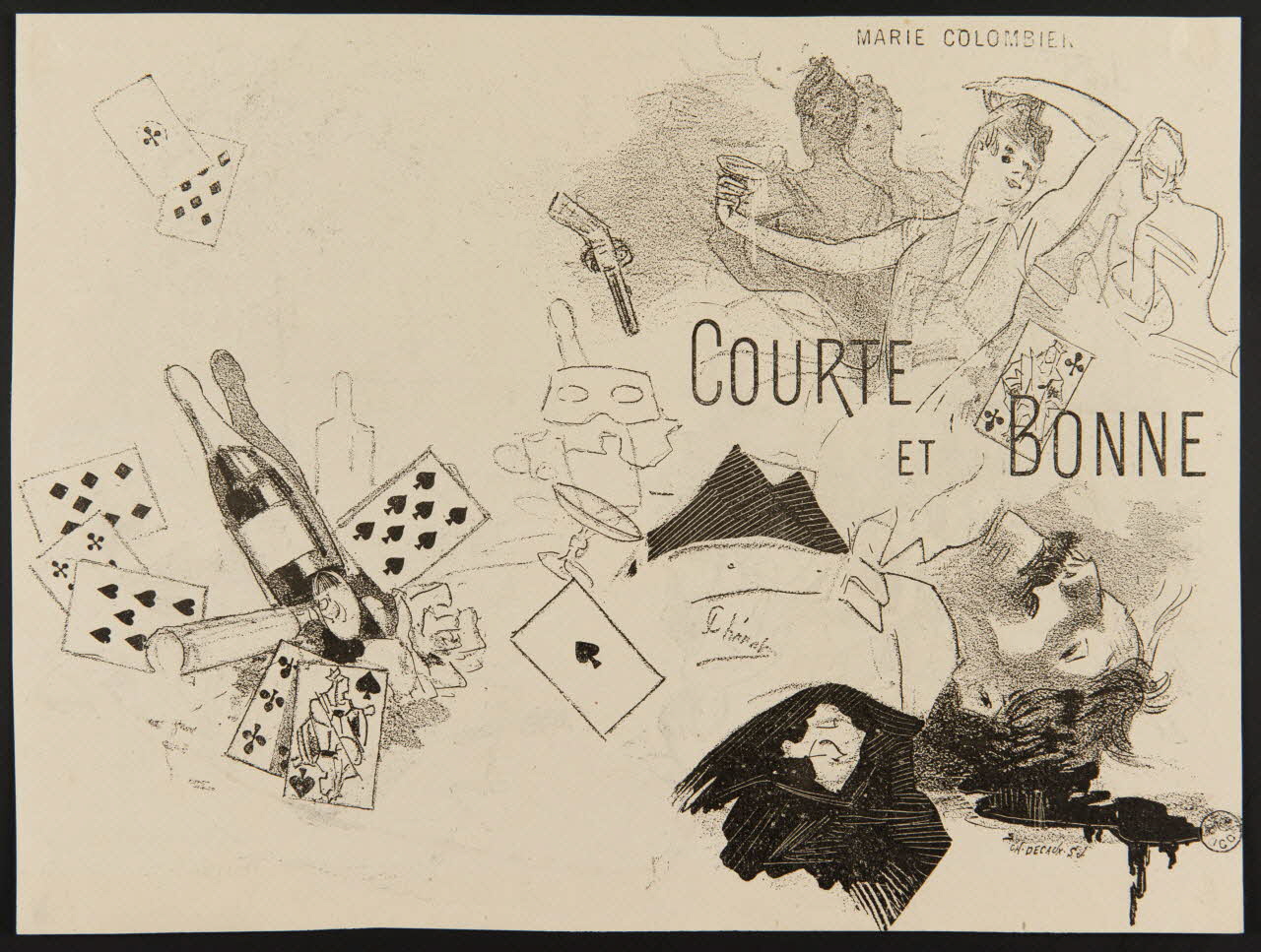 estampe COURTE  ET BONNE 1950.9.93 Photo