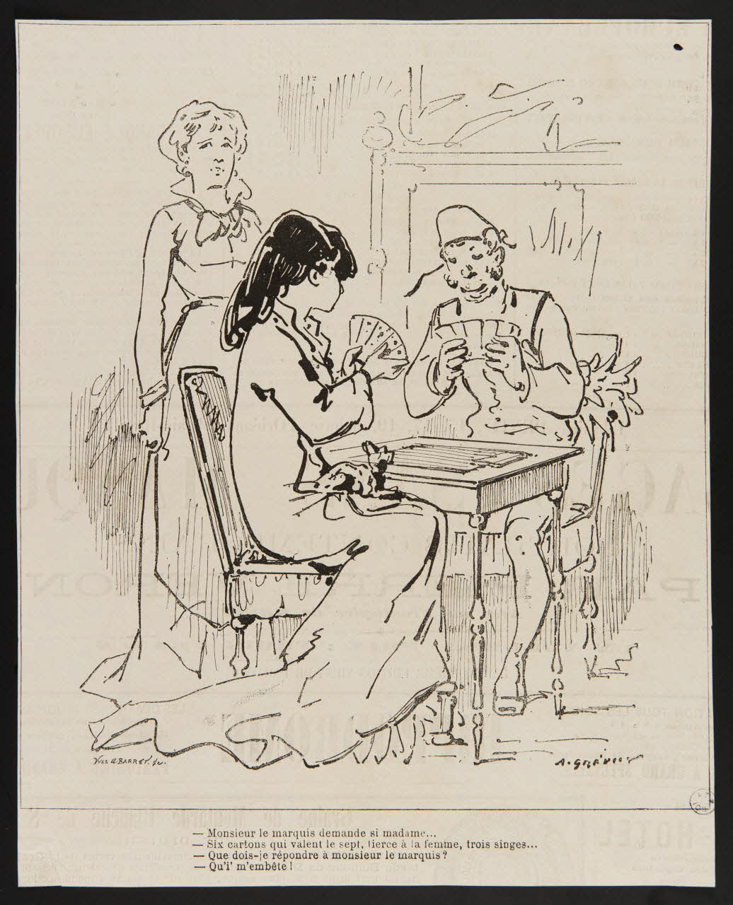 illustration Partie de cartes 1950.9.96 Photo