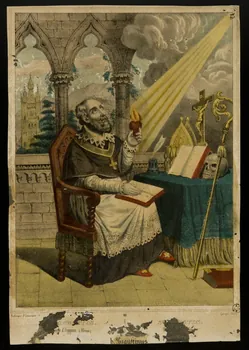 Charles Nicolas Gangel estampe St. AUGUSTIN. Metz 1852-1858 1951.16.117 Photo