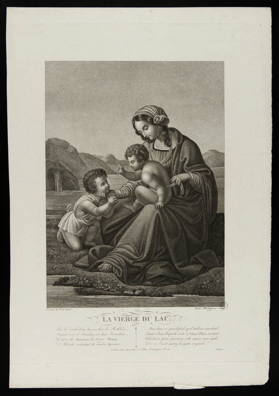 estampe LA VIERGE DU LAC. 1951.16.134 Photo