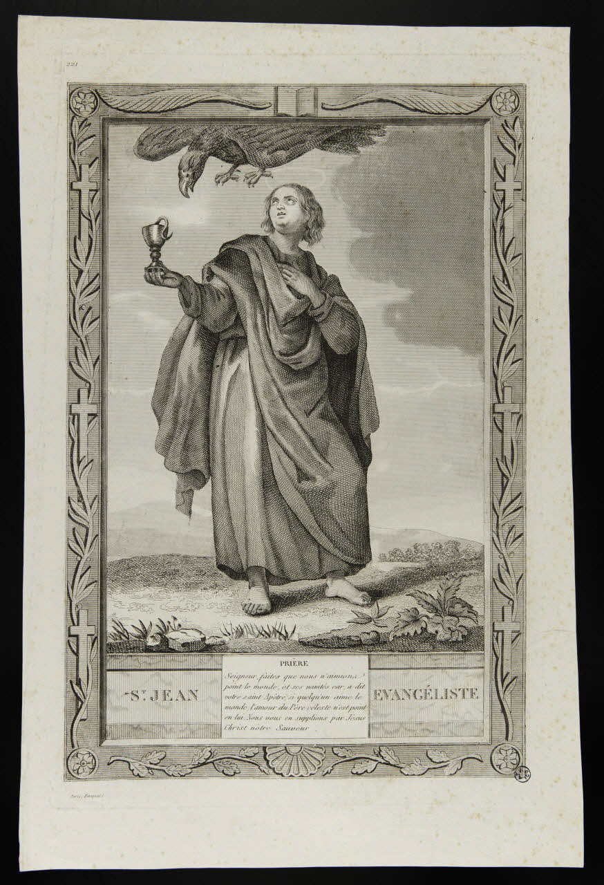 estampe ST. JEAN EVANGELISTE 1951.16.178 Photo