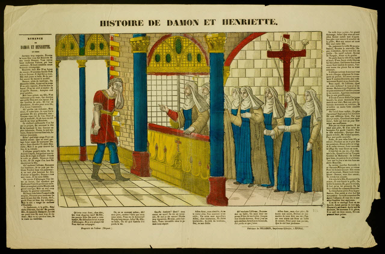 imagerie ancienne HISTOIRE DE DAMON ET HENRIETTE. 1951.16.18 Photo