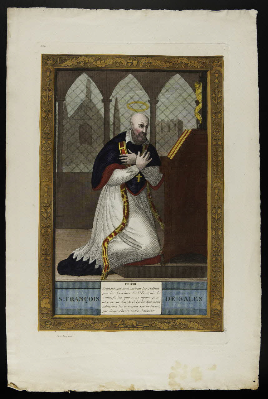 estampe ST. FRANCOIS DE SALES 1951.16.180 Photo