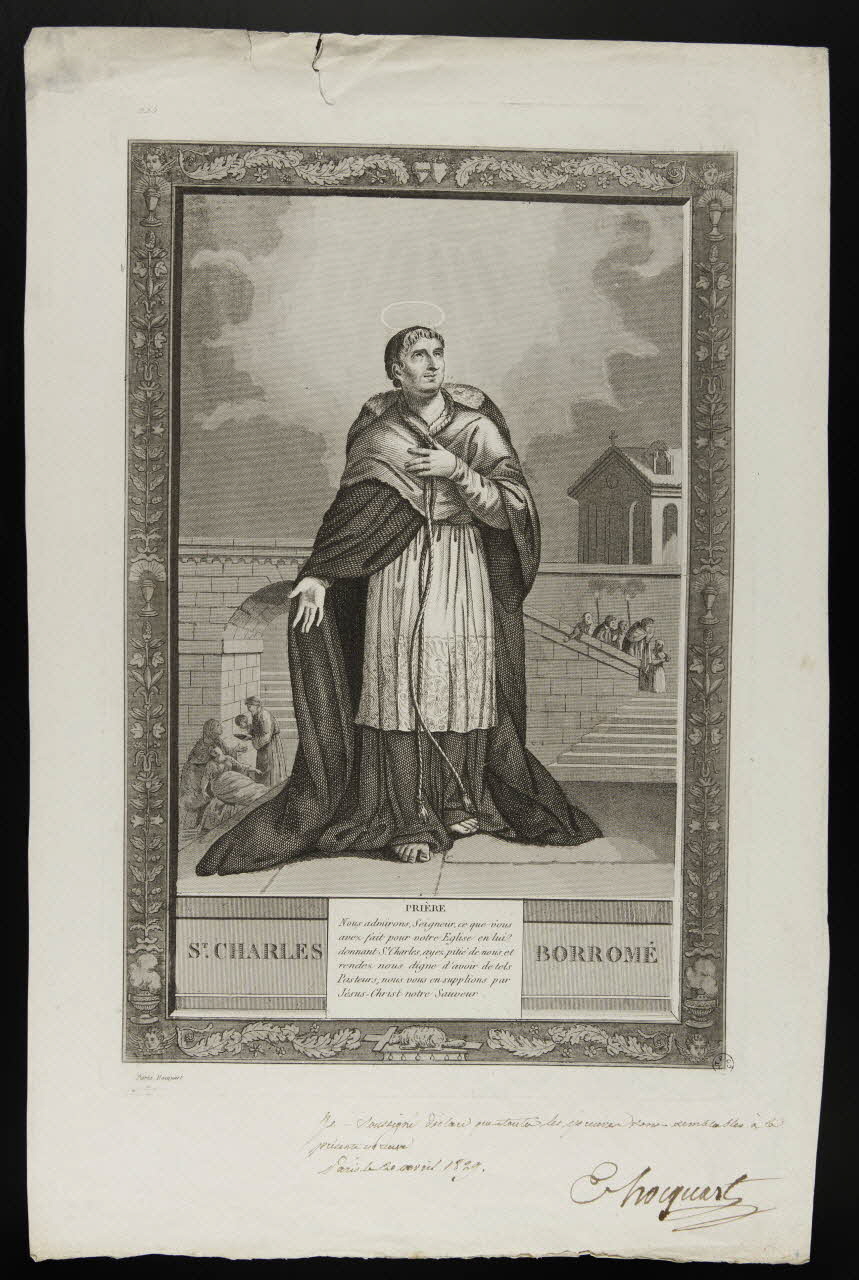 estampe ST. CHARLES BORROME 1951.16.181 Photo