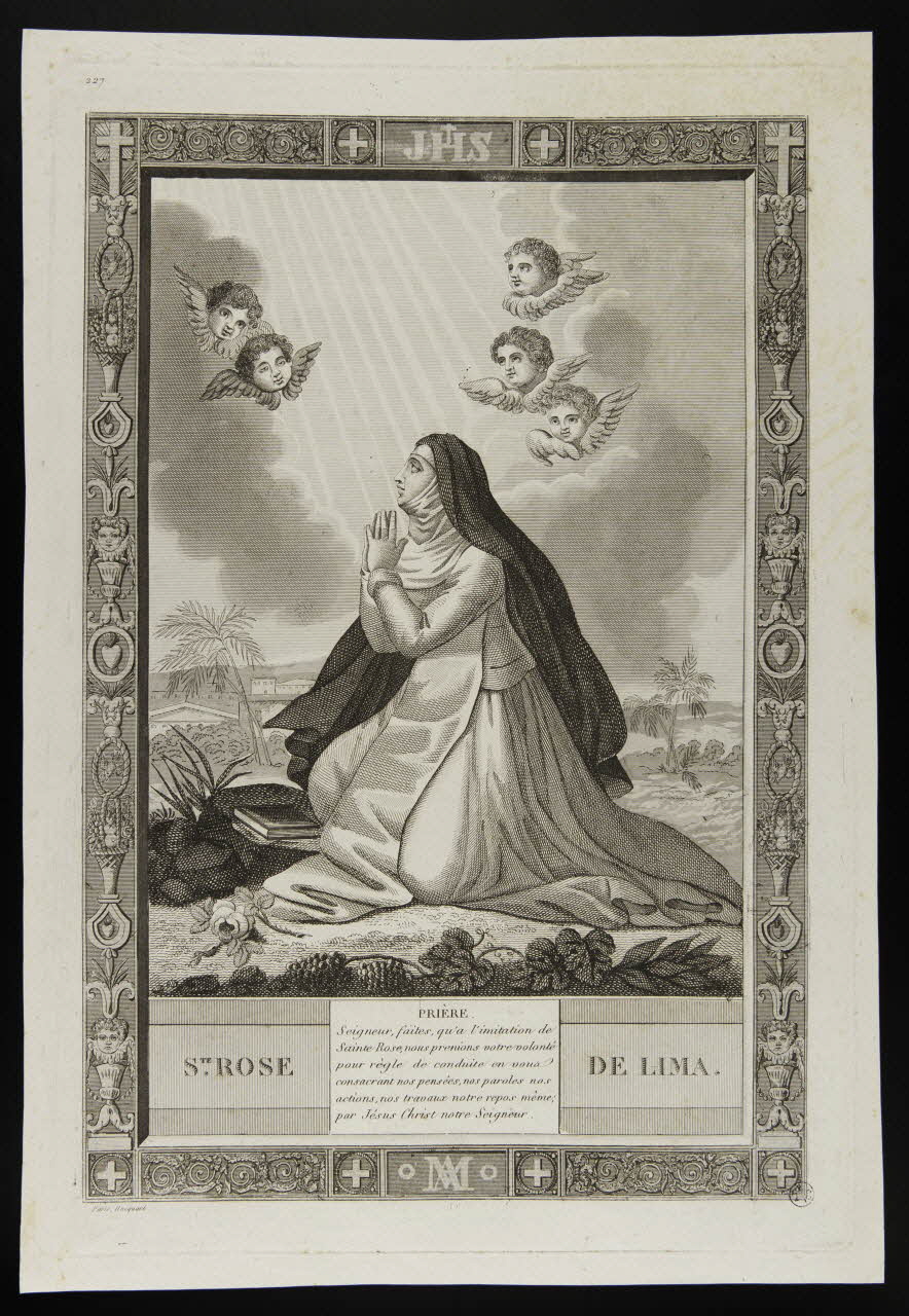 estampe STE. ROSE DE LIMA. 1951.16.184 Photo