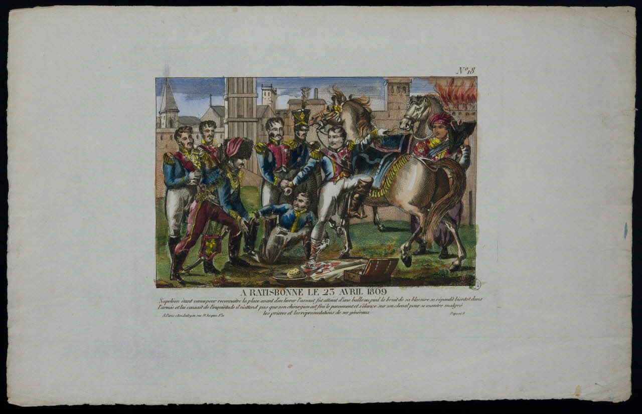 estampe A RATISBONNE LE 25 AVRIL 1809 1951.16.187 Photo