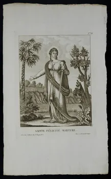 estampe SAINTE FELICITE MARTYRE. 1951.16.194 Photo