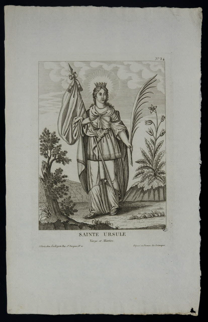 estampe SAINTE URSULE 1951.16.197 Photo