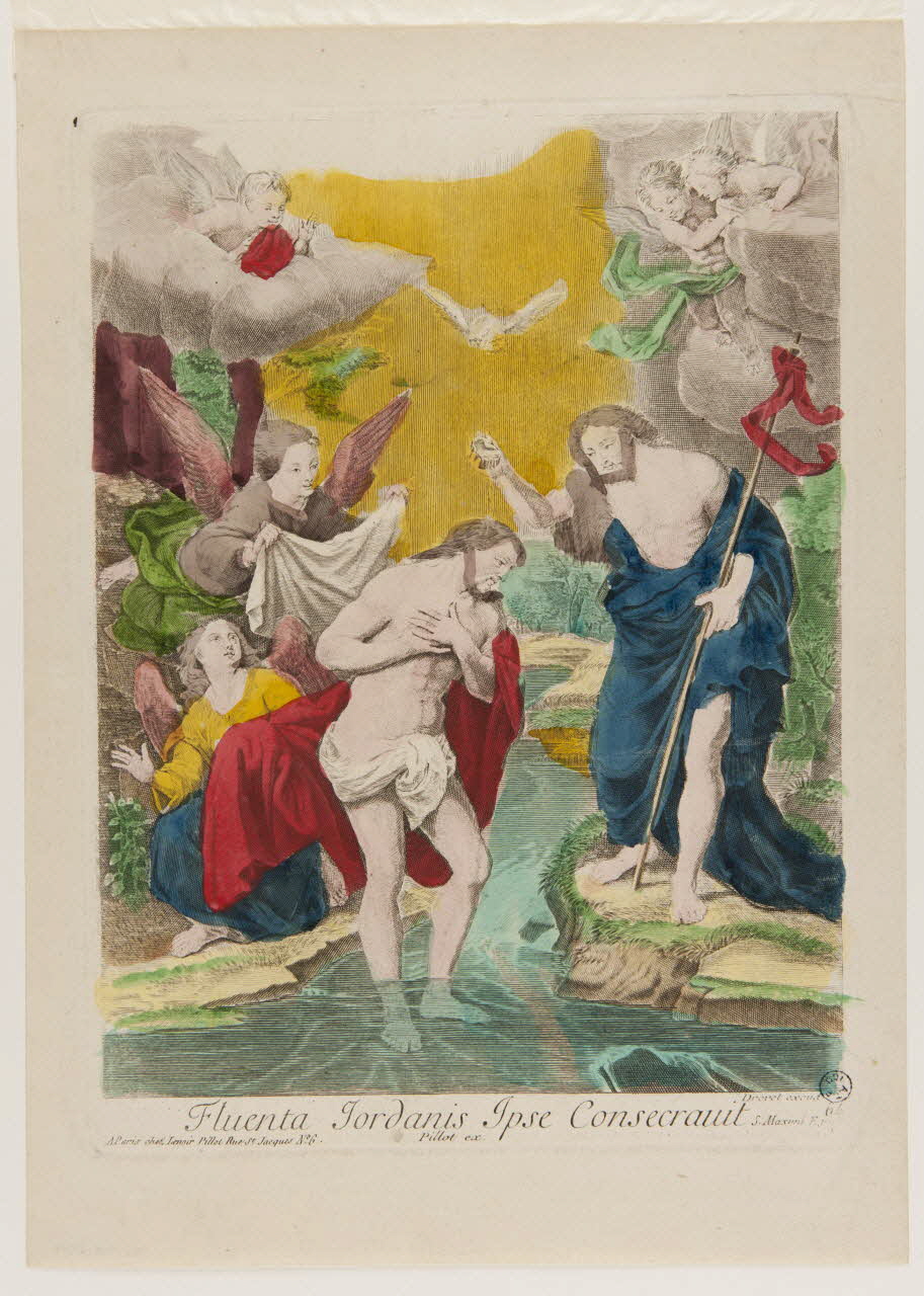 Drevet ; Pillot (graveur, éditeur), Lenoir imagerie ancienne Fluenta Jordanis Ipse Consecrauit Paris 1806-1816 1951.16.204 Photo