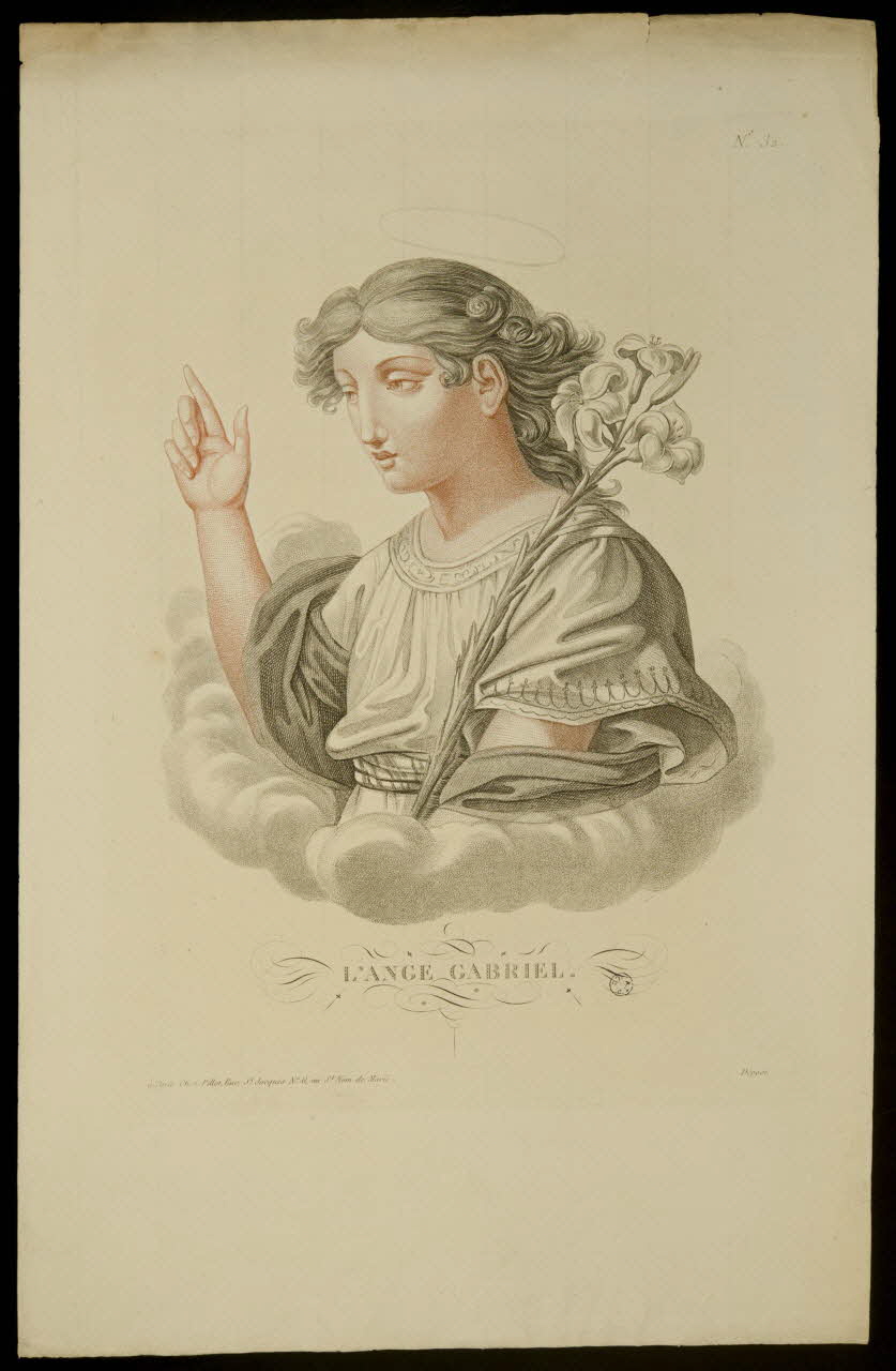 estampe L'ANGE GABRIEL. 1951.16.215 Photo