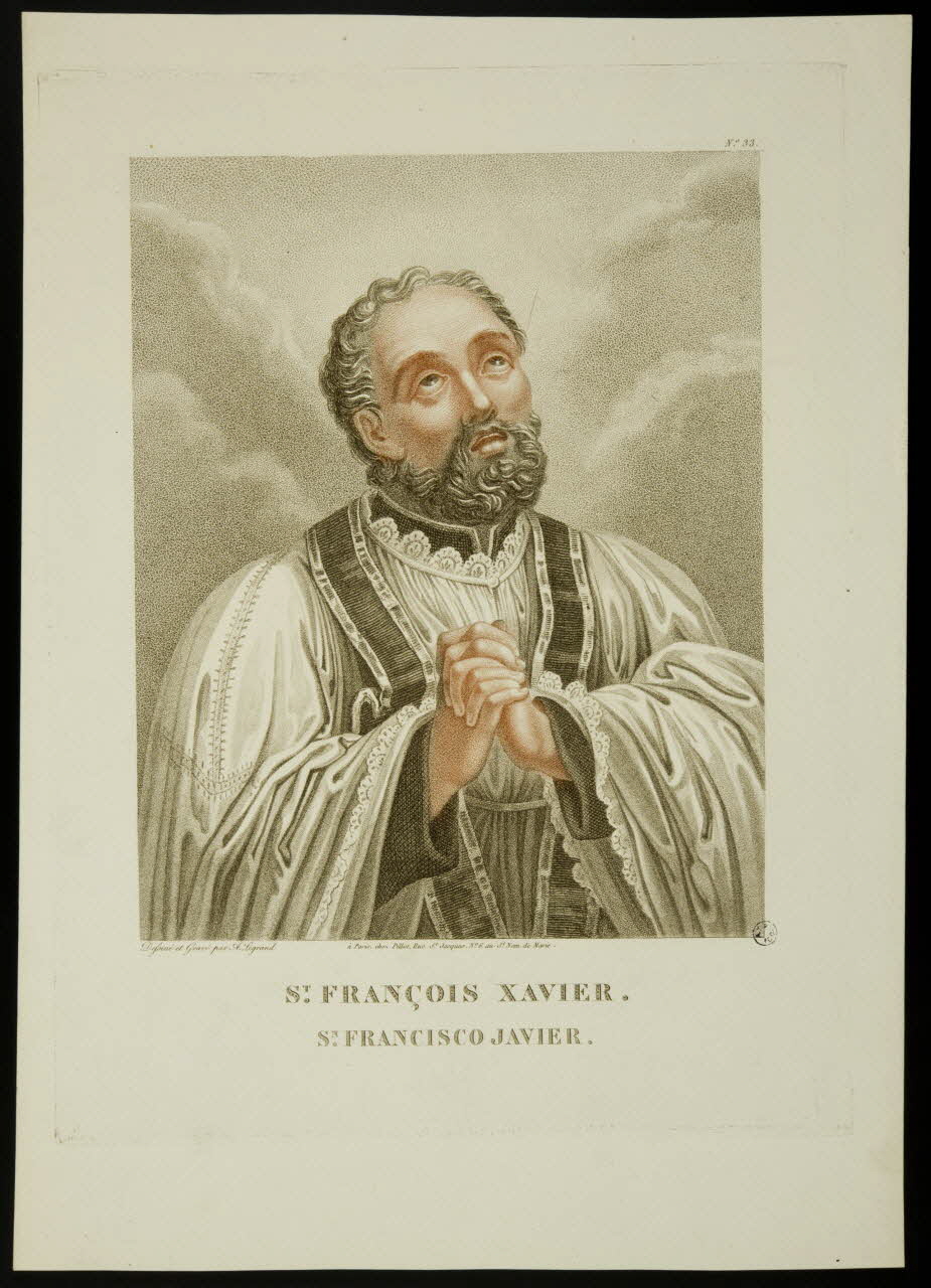 estampe ST. FRANCOIS XAVIER. 1951.16.231 Photo