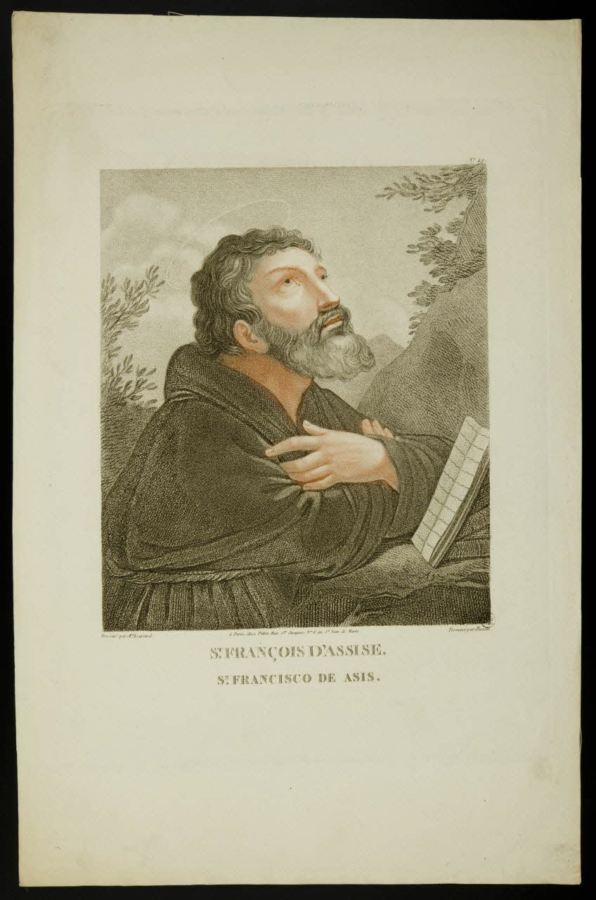 estampe ST. FRANCOIS D'ASSISE. 1951.16.232 Photo