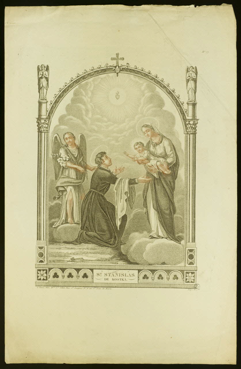 estampe St STANISLAS  DE KOSTKA. 1951.16.233 Photo