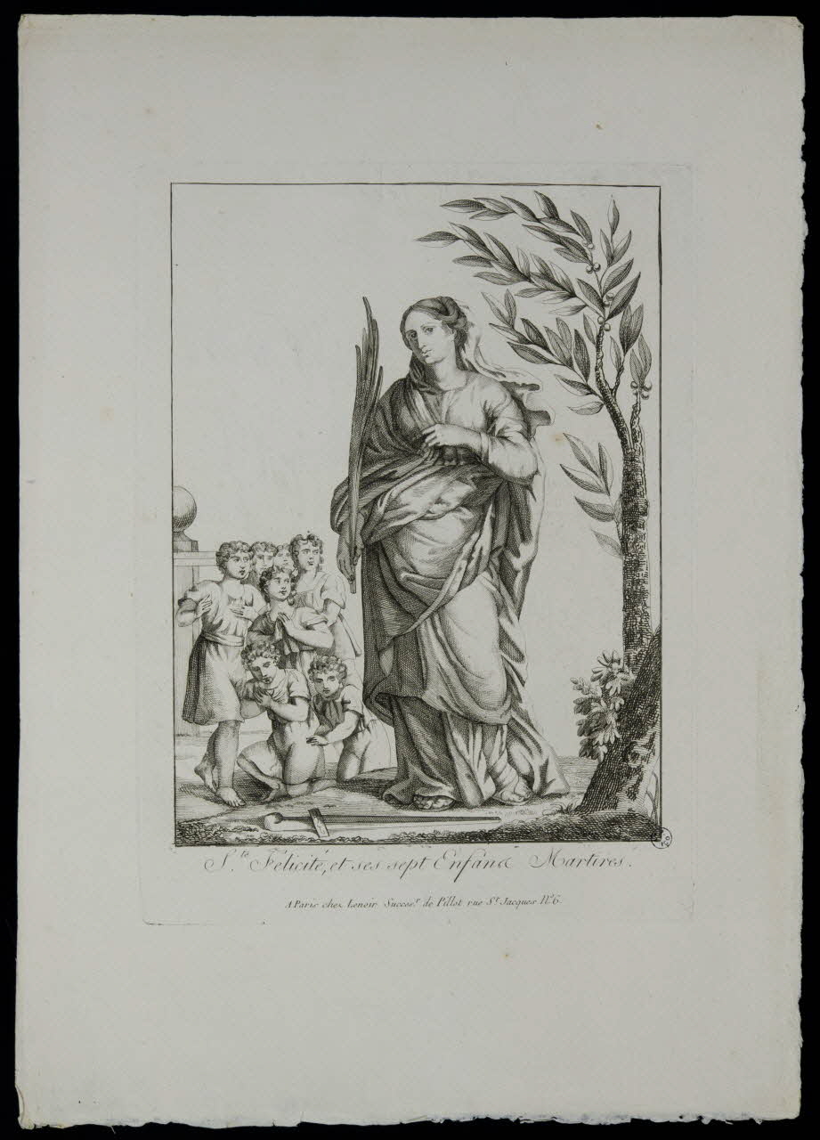 estampe Ste. Félicité, et ses sept Enfants Martires. (sic) 1951.16.234 Photo