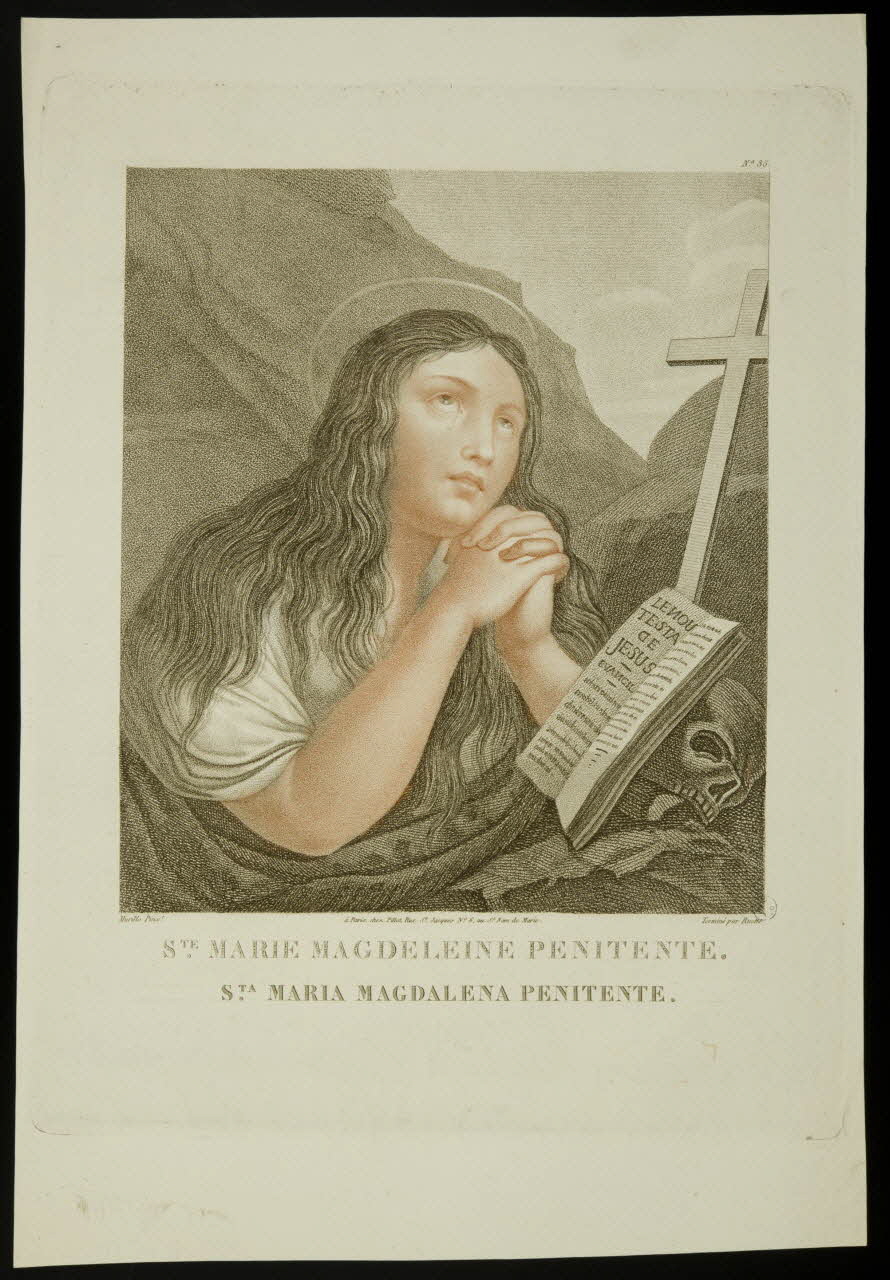 estampe STE. MARIE MAGDELEINE PENITENTE. 1951.16.237 Photo